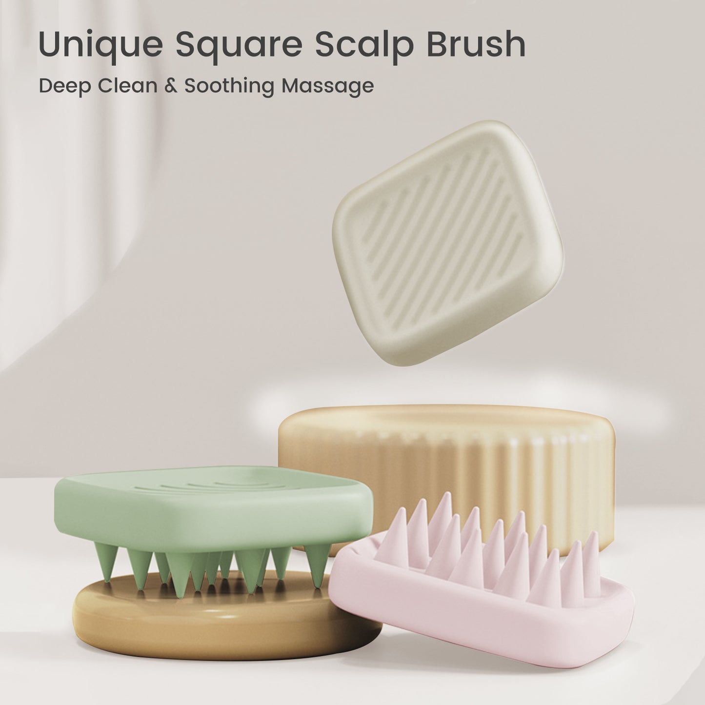 Zoholife Silicone Brush Shampoo Brush Massager Bath Brush Dual Purpose Silicone Brush Soft Silicone Combing Brush