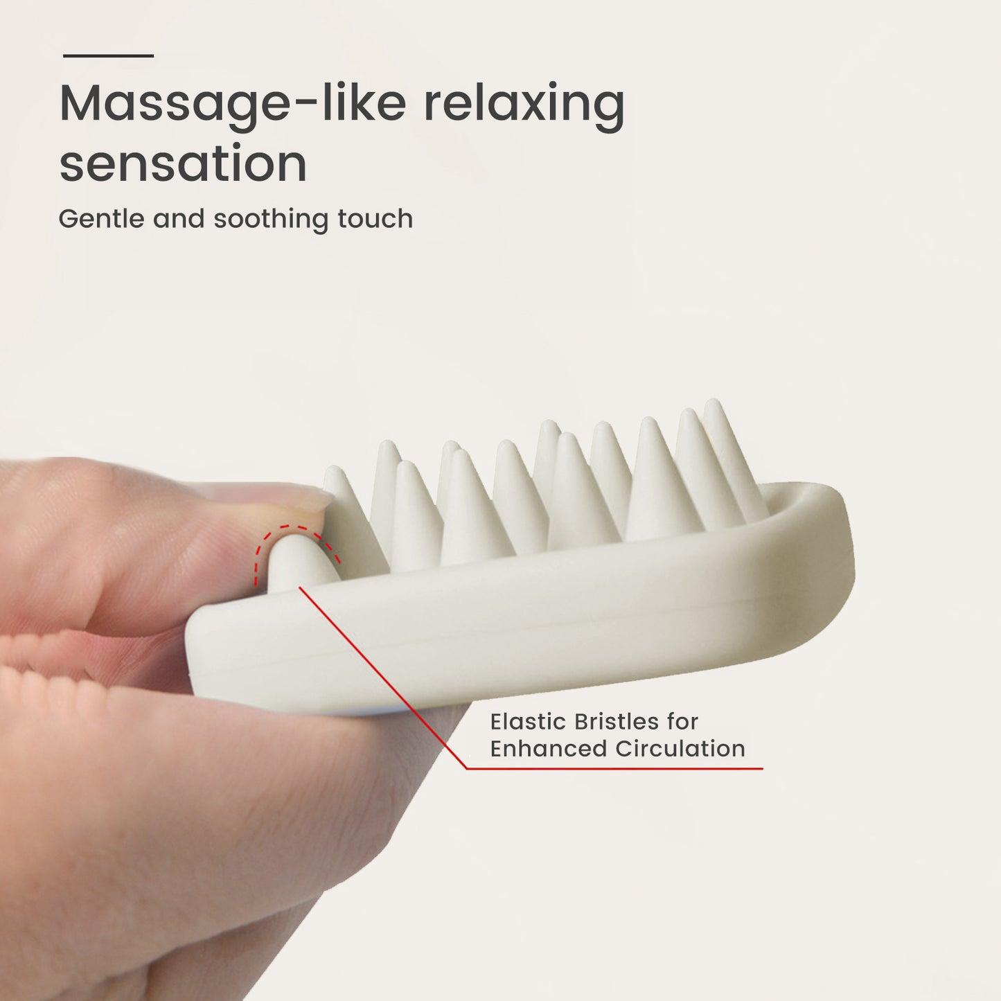 Zoholife Silicone Brush Shampoo Brush Massager Bath Brush Dual Purpose Silicone Brush Soft Silicone Combing Brush